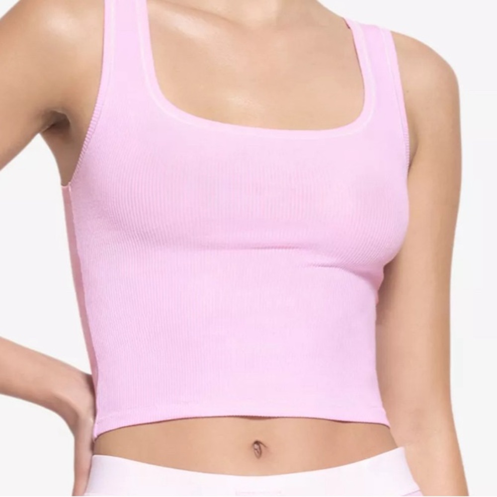 SKIMS NWOT Cotton Ribbed Tank - Pink